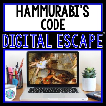 Preview of Hammurabi's Code DIGITAL ESCAPE ROOM for Google Drive® | Mesopotamia