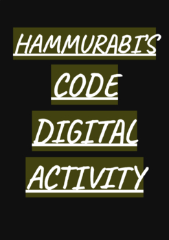 Preview of Hammurabi's Code: Digital Activity