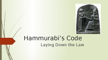 Preview of Hammurabi's Law Code Slide/Slideshow Activity