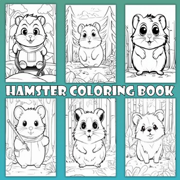 Preview of Hamster Coloring Book : Coloring Pages for Hamster Owner And Hamster Lovers
