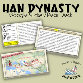 Preview of Han Dynasty of Ancient China Interactive Google Slides Pear Deck