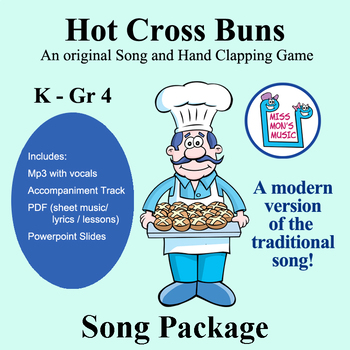 Original Easter Song And Hand Clapping Game Hot Cross Buns Song Package