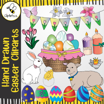 Preview of Hand Drawn Easter ClipArts