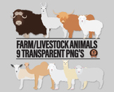 Hand Drawn Png Farm Animal Livestock Clipart - Alpaca, Lla