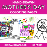 Hand-Drawn Mother's Day Coloring Pages (Perfect for Colori