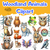 Hand Drawn Woodland Animals Clipart | Forest Animals Clip 