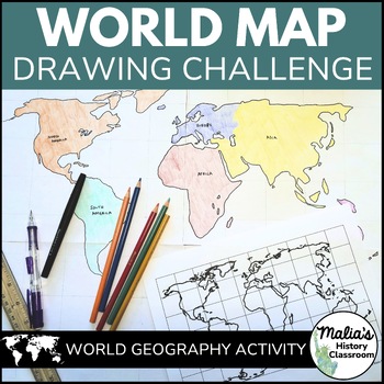 world map drawing