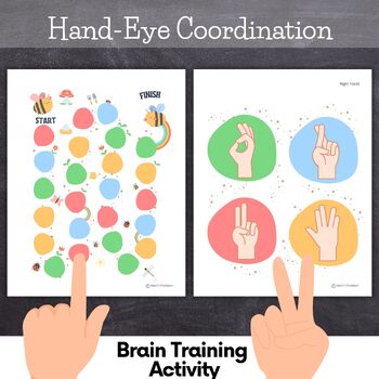 Preview of Hand-Eye Coordination board game - Brain Teasers & Fingers Gym