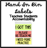 Hand In Labels | Teaches Students Accountability