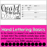 Hand Lettering Basics Practice Sheets | #teacherswhohandletter