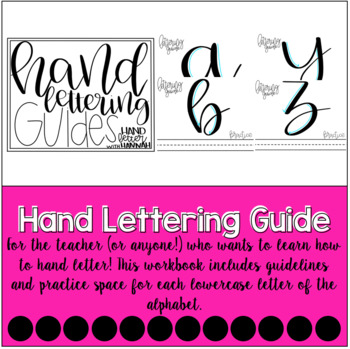 Preview of Hand Lettering Guides Practice Sheets | #teacherswhohandletter