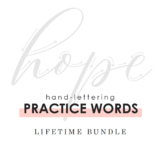 Hand-Lettering Practice Words: Bundle