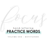 Hand-Lettering Practice Words: Motivation