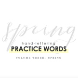 Hand-Lettering Practice Words: Spring
