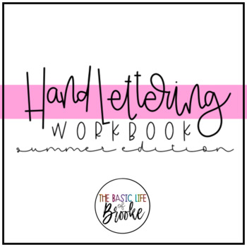 Preview of Hand-Lettering Workbook | Summer Edition