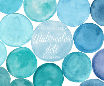 hand painted blue watercolor dots circles splotches clipart 12 png hand painted blue watercolor dots circles splotches clipart 12 png