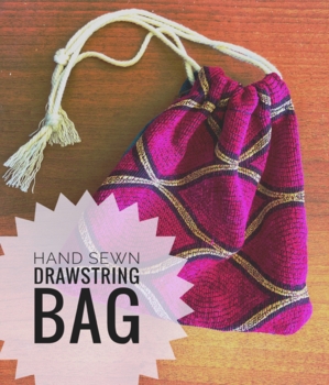 Preview of Hand Sewing Lesson - Drawstring Bag Assignment