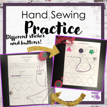 Preview of Hand Sewing Practice Sheet