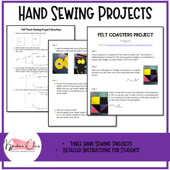 Preview of Hand Sewing Projects | Family and Consumer Sciences | FCS