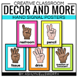 Classroom Hand Signal Posters - Editable