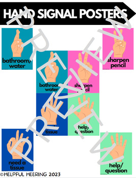 Preview of Hand Signal Posters