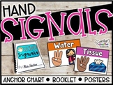 EDITABLE Hand Signal Posters, Student Reader, Teacher Book, Anchor Chart