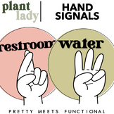 Hand Signal Posters for Classroom Management - Editable - 
