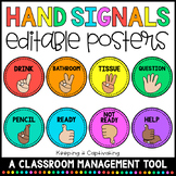 Hand Signals {Editable}