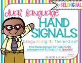 Hand Signals Editable {Bilingual} Brights Set