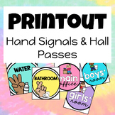 Hand Signals & Hall Passes - Tropical Colors