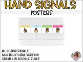 EDITABLE Hand Signals Posters | Great for Back to School!