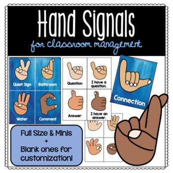 Preview of Hand Signals for Classroom Management