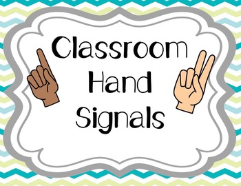 Hand Signals for the Classroom by A Dash of Data | TPT