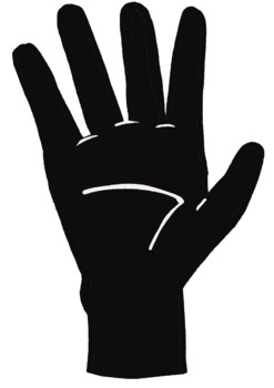 Preview of Hand Silhouette Image/Clipart