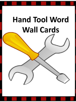 Preview of Hand Tools Word Wall with Pictures