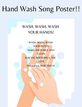 Preview of Hand Wash Song Poster!
