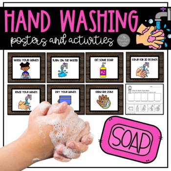 Preview of Hand Washing EDITABLE Posters with activities