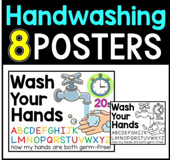preschool hand washing signs