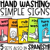 Hand Washing Visual Posters for Washing Hands Rainbow Clas