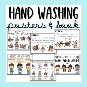 Preview of Hand Washing Posters & Step By Step Guide