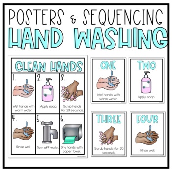 Hand Washing Posters and Sequencing by Learning with Kiki | TpT