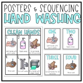 Preview of Hand Washing Posters and Sequencing