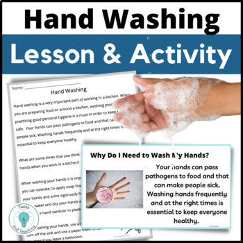 Preview of Family and Consumer Sciences Lesson Plan Hand Washing Lesson for Middle School