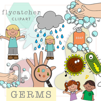 Preview of Hand Washing and Germs Clipart