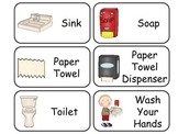 Hand Washing and Germs printable Picture Word Preschool Hy