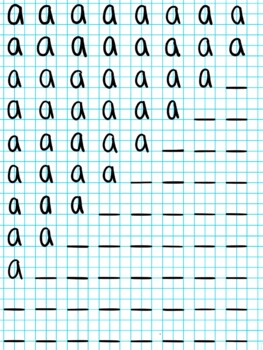 Preview of Hand Writing Practice Lower Case A-Z