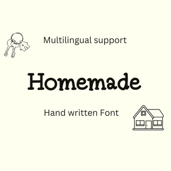 Preview of Hand Written Font, Homemade Font, Creative font, Relax Fonts
