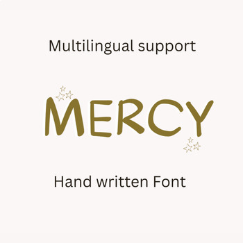Preview of Hand Written Fonts, Mercy Font, Take a note font, Lecture Fonts