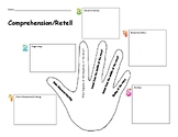 Hand comprehension and Retell Graphic Organizer