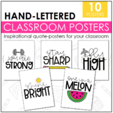 Hand-lettered Classroom Posters